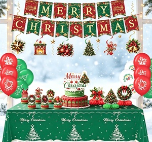 Bestselling Party Decorations <b>Balloon</b> Set Disposable Tableware Tablecloths Banners and Flags Christmas Ornaments - Product Image 2