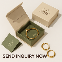 Boîte à bijoux verte de luxe pour bracelet et boucles d'oreilles, emballage personnalisé certifié FSC avec pochette à pression |   Approvisionnement B2B