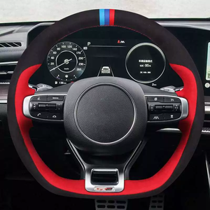 Housse de <span class=keywords><strong>volant</strong></span> de voiture universelle en cuir PU antidérapante 38 cm à prix abordable - Product Image 3