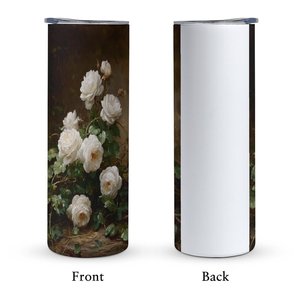 Stainless Steel Tumbler 20oz Vacuum <b>Insulated</b> Custom Floral Design Travel <b>Mug</b> - Product Image 2
