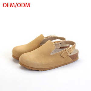 Sandalias <span class=keywords><strong>Birkenstock</strong></span> Boston de punta abierta con <span class=keywords><strong>plataforma</strong></span> de corcho y cuero vacuno, material superior de gamuza, transpirables y con efecto masajeador. - Product Image 2