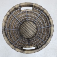 Panier de rangement en osier de rotin synthétique de côté piscine extérieure de haute qualité d'hôtel