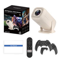 Projecteur de jeu U5 avec manette 2.4G, 200 ANSI, 36 000 jeux, portable, Android 14, home cinéma, projecteur intelligent