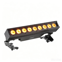 Barre de lumière LED sans fil pour extérieur, étanche IP65, alimentée par batterie 13200 mAh, 9x15W RGBWAUV, pour éclairage de scène