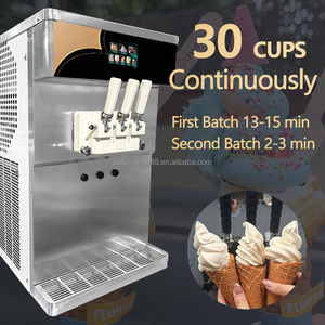 Machine à glace molle à double compresseur 3 saveurs, machine commerciale Pasmo pour coupes de glace Açaï, équipement de glacier - Product Image 5