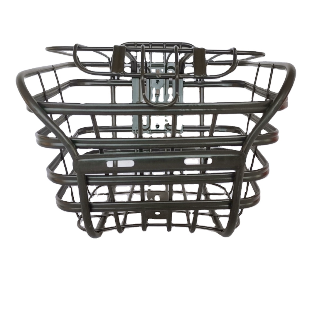 Wholesale high quality popular product iron bicycle front basket