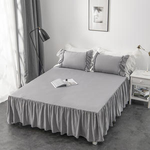 Housse de matelas <span class=keywords><strong>Simmons</strong></span> personnalisée avec logo OEM, pour le commerce extérieur, jupe de lit monobloc 1,8 m, protection anti-poussière et antidérapante - Product Image 4