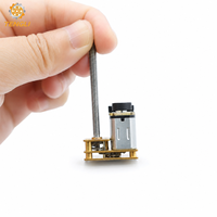 Motorreductor de CC con escobillas GM1024-N20 de 12 mm, caja de engranajes metálica con engranajes rectos, codificador magnético 3/7/12PPR, eje roscado para aplicaciones en ventiladores y embarcaciones