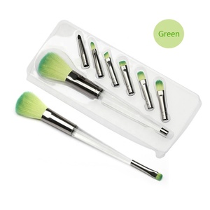 Tất Cả Trong Một Hoán Đổi Cho Nhau Màu Tím Eyeline Blush Blender Make Up <span class=keywords><strong>Brush</strong></span> Tool,6 Cái Không Có Logo Makeup <span class=keywords><strong>Brush</strong></span> Set - Product Image 5