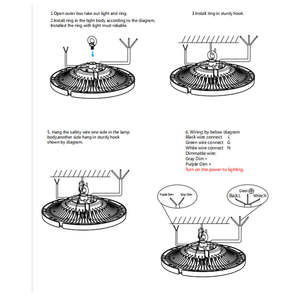 Blanc 150W pour LED High Bay Light 21,000 Lumens 650W HID Remplacement 5000K pour entrepôts - Product Image 3