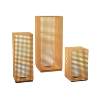 Lampe solaire LED de jardin style japonais en acier inoxydable IP67 étanche, lumière de sol extérieure avec capteur pour villa, patio, balcon, pelouse