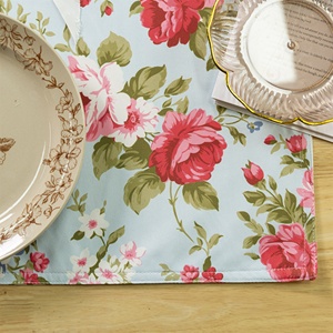 High End Custom Fabric <b>Table</b> Mat Heavy Weight Double <b>Sided</b> Printed Placemat For Luxury Event Management And Catering - Product Image 1