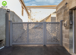 Nhà riêng không bao giờ rỉ sét tự động đường lái xe nhôm quay cổng chính màu - Product Image 4