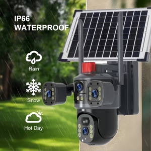 Caméra de surveillance CCTV 4G à énergie solaire 12MP, panoramique extérieure à 360 degrés avec stockage dans le cloud w899 - Product Image 6