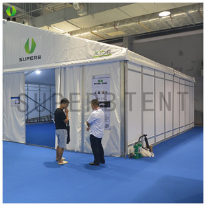 Carpa Rectangular para Ferias Comerciales, de Tela Oxford, Impermeable, para Todas las Estaciones, con Estructura Metálica y Refuerzo Diagonal - Product Image 1