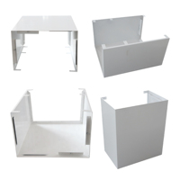 Support triangulaire de précision en tôle CNC, pliage et perçage, acier inoxydable brossé, tolérance ±0,05 mm, ISO 9001