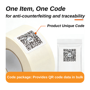 Générez des codes QR de traçabilité anti-contrefaçon en grande quantité, avec impression intégrée pour l'emballage - Product Image 1