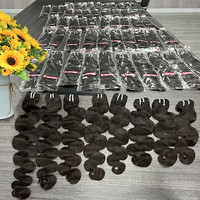 Cabello humano brasileño Virgen sin procesar, pelo liso de visón natural, venta al por mayor
