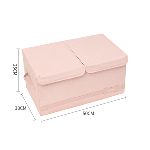 Square canvas jeans collection box home storage organization bin bucket storage box foldable Kids baby Cloth Storage Basket