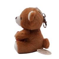 Usine pas cher petite taille amour coeur ours en peluche jouet 10cm saint valentin porte-clés peluche ours enfants mignon Mini ours en peluche