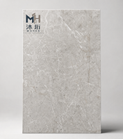 Dalle de porcelaine grand format effet pierre marbre gris contemporain pour la décoration de salons et de halls commerciaux