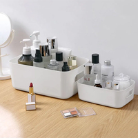 Boîte de rangement, panier de rangement pour objets divers, boîte en plastique pour snacks de bureau étudiants boîte de rangement pour la cuisine maison
