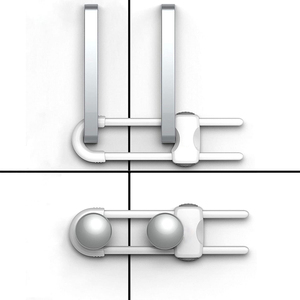 Multifunctional Sliding Cabinet Handle Lock, U-Shaped Child Safety Locks for Drawers, Refrigerators & Closets