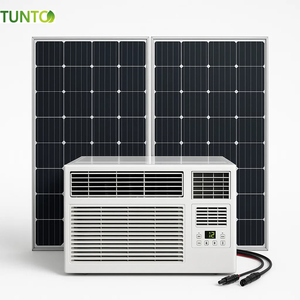 Trung Quốc Nhà Máy Giá 4000btu 6000btu 9000BTU 12000BTU 24VDC <span class=keywords><strong>48V</strong></span> R32 cửa sổ gắn năng lượng mặt trời điều hòa không khí với năng lượng mặt trời hệ thống - Product Image 5