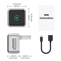 Adaptador Inalámbrico CarPlay 2 en 1 Portátil Kowankit K6 MINI Compatible con Android/iPhone, Dongle USB Universal