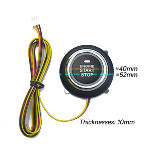 Botón de Repuesto para <span class=keywords><strong>Encendido</strong></span>/Apagado de Coche, Sistema de Arranque sin Llave, Botón de <span class=keywords><strong>Encendido</strong></span> de 12V Universal - Product Image 4