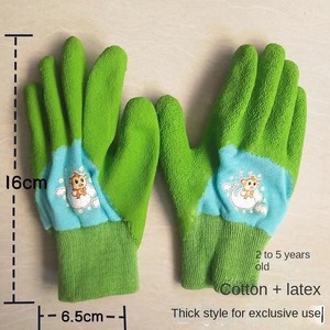 어린이 면화 원예 장갑 안티 슬립 애완 동물 안티 바이트 노동 보호 탄성 손목 밴드 사계절 야외 안전 장갑 - Product Image 6