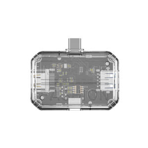 Şeffaf tasarım tip-c yerleştirme istasyonu USB HUB İşlevli USB3.0 yerleştirme istasyonu 3 in 1 dönüştürücü telefonlar ve dizüstü bilgisayarlar için - Product Image 1