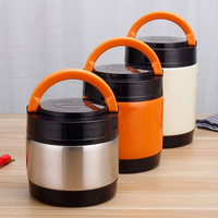 Boîtes à lunch en acier inoxydable avec poignée de transport, design détachable, couvercle en PP – Portables, multi-capacités, durables