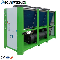 Refroidisseur d'eau mobile à châssis 380V 13-119KW refroidi par air avec pompe et moteur pour le refroidissement de réacteurs de mélange chimique