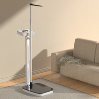 Balance Numérique Pèse-Personne Médicale avec Toise 190 cm 200 kg pour Hôpital, Mesure Ultrasonique de l'IMC et du Poids Corporel