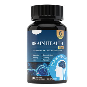 OEM Kräuter ergänzungen Gedächtnis konzentration Lernen B6 Noo tropic Brain Support Vitamina B12 Kapsel