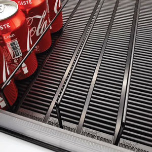 Sistema de estanterías rodantes por gravedad para supermercados, con rieles deslizantes y empujadores de botellas - Product Image 4
