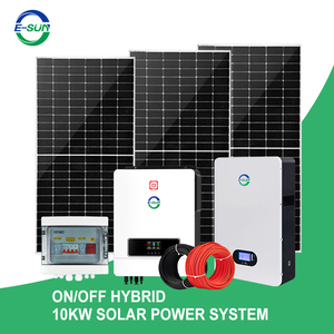 Système de panneaux solaires Esun 5 kW 10 kW pour la production d'énergie solaire quotidienne à domicile, complet avec batterie incluse - Product Image 1