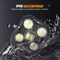 Phare LED à faisceau blanc super lumineux de 3,2 pouces, étanche IP67, 5000 lumens, 50W pour voiture, SUV, tout-terrain, ATV, UTV, bus, 9-30V, 6000K