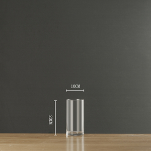 Vase en verre transparent Ins Vase à fleurs en verre transparent Arrangement floral transparent Décoration de table de salon Salle à manger Vase - Product Image 4