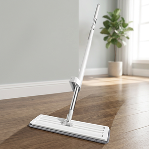 Mopa Plana con Cabezal de Microfibra, Autoescurrible, con Sistema de Deshidratación Deslizante, Herramienta Rectangular para Limpieza de Pisos en Hogar y Oficina - Product Image 3