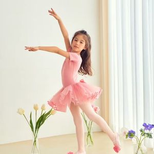 Vestido de Ballet para Niñas, Falda Tutú <span class=keywords><strong>Rosa</strong></span> Brillante para Entrenamiento y Presentaciones, Rayón/Vantan - Product Image 1