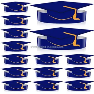 graduation paper cap crown with logo