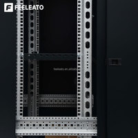 Armoire de serveur de centre de données de haute qualité, sur pied, 19 pouces, avec porte en maille, en acier laminé à froid SPCC, revêtement en poudre