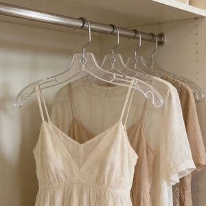 Оптовые прочные прозрачные пластиковые вешалки для взрослых |   Крючок из нержавеющей стали с противоскользящим покрытием для магазинов одежды - Product Image 6