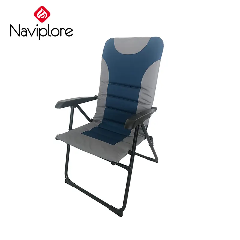 야외 휴대용 캠핑 전문 낚시 의자 접이식 조절 안락 의자 패딩 캠프 의자 캐러밴 실내 사용 의자