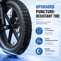 Chamrider D55 48V 55Ah 240KM Reichweite 8A Schnellladung 80Nm Drehmoment Doppelte Federung 203mm Scheibenbremse Wasserdichtes Liefer-E-Bike