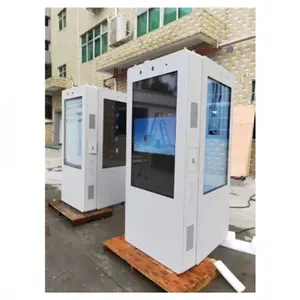 75 86 Inch Outdoor 4K Double Side Waterproof Sun Readable IP65 Lcd Touch Screen Totem Kiosk Outdoor LCD Advertising Display