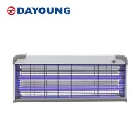 Tueur d'insectes électronique d'intérieur en ABS solide et aluminium, 20W 40W, pour restaurant, hôpital, tueur de moustiques et de mouches noir, électrique