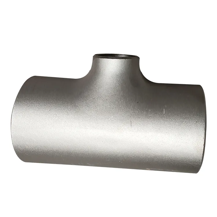 Vente élevée DN100 ASME B16.9 304 316L 3 voies joint en acier au carbone soudure bout à bout 8 pouces annexe 40 té de soudure bout à bout